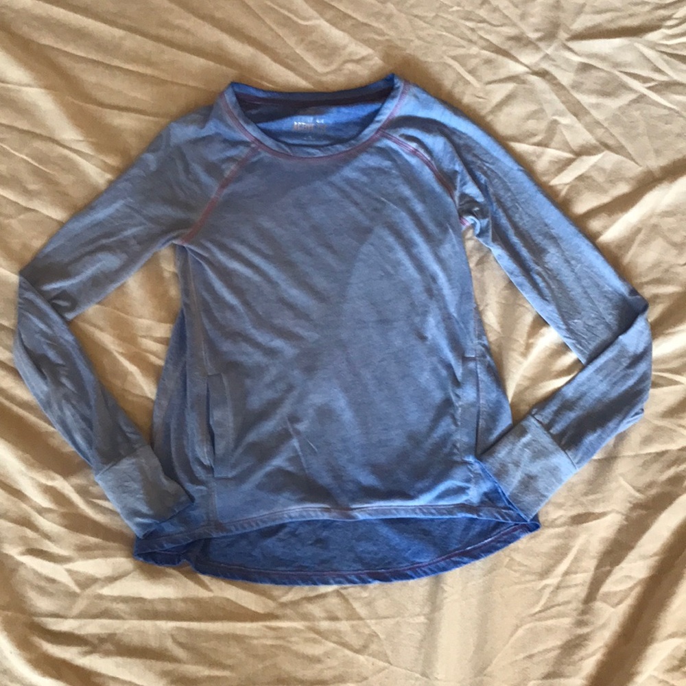 Girls blue and purple active tee. Size 7/8